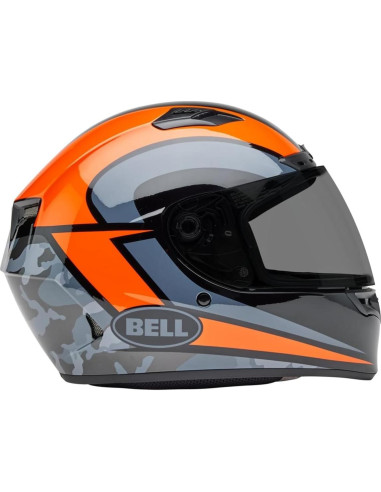 Casco BELL Qualifier DLX MIPS Brillo Naranja/Negro Mediano