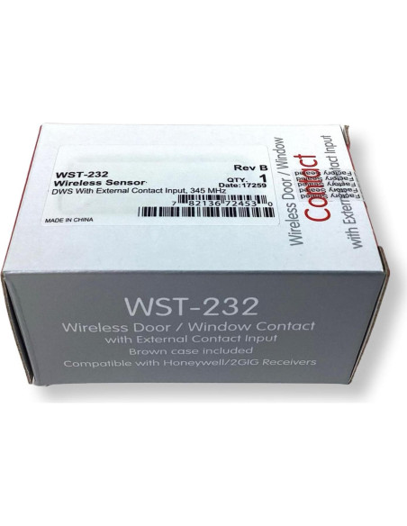 Sensor Inalámbrico de Puerta y Ventana Ecolink WST-232 Sensor Inalámbrico de Puerta y Ventana Ecolink WST-232