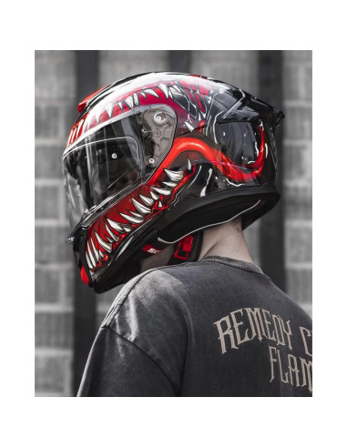 Casco Integral ILM 861A Doble Visera Grande LaNoche