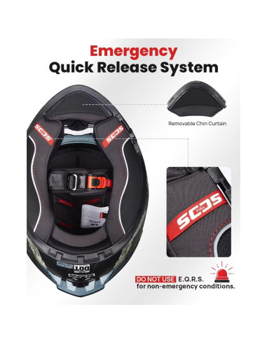 Casco Integral ILM 861A Doble Visera para Motocicleta S
