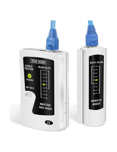 Probador de Cable Ethernet RJ45 AOWIZ Cat5 Cat6 Cat7 Probador de Cable Ethernet RJ45 AOWIZ Cat5 Cat6 Cat7