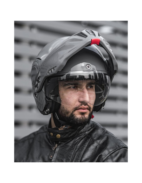 Casco Modular ILM B707 Vintage Gris Mediano para Motocicleta Casco Modular ILM B707 Vintage Gris Mediano para Motocicleta