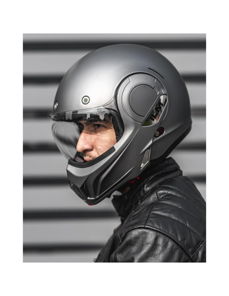 Casco Modular ILM B707 Vintage Gris Mate L 2.26 kg Casco Modular ILM B707 Vintage Gris Mate L 2.26 kg