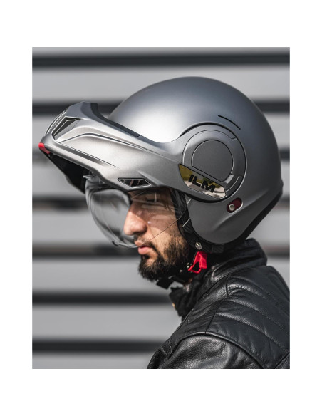 Casco Modular ILM B707 Vintage Gris Mate L 2.26 kg Casco Modular ILM B707 Vintage Gris Mate L 2.26 kg