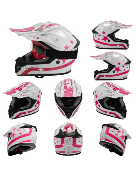 Casco Offroad TCMT Juvenil X-Grande Rojo para Niños Casco Offroad TCMT Juvenil X-Grande Rojo para Niños