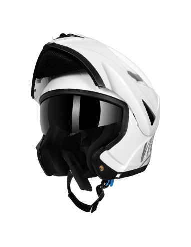 Casco Modular Westt Torque Doble Visera 1.55 kg Blanco