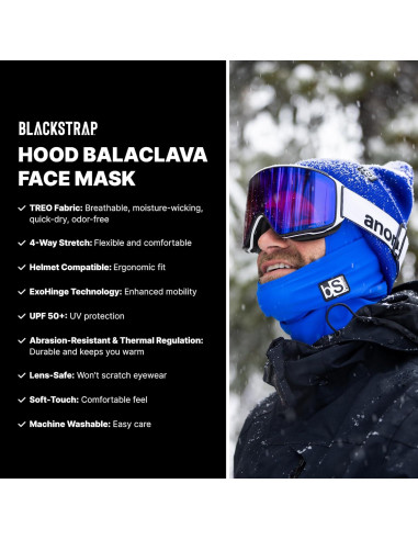 Máscara Balaclava BLACKSTRAP - Esquí, Talla Única, Neón Splash