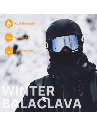 Máscara Facial Balaclava ILM FM01 para Motocicleta Negra