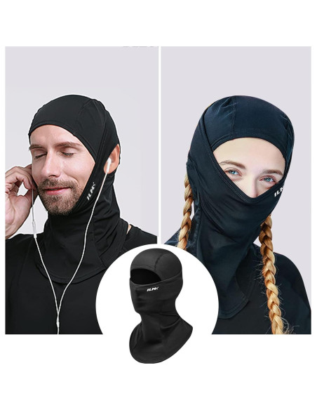 Máscara Facial Balaclava ILM FM01 para Motocicleta Negra Máscara Facial Balaclava ILM FM01 para Motocicleta Negra