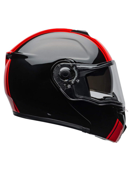 Casco Modular BELL SRT Mediano Negro/Rojo - Fibra de Vidrio Casco Modular BELL SRT Mediano Negro/Rojo - Fibra de Vidrio