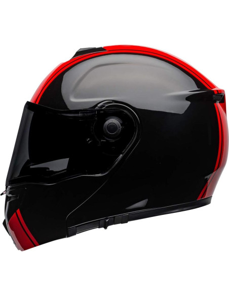 Casco Modular BELL SRT Mediano Negro/Rojo - Fibra de Vidrio Casco Modular BELL SRT Mediano Negro/Rojo - Fibra de Vidrio