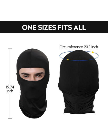 Máscara Balaclava Pukavt 2 Paquete UV y Cortaviento Máscara Balaclava Pukavt 2 Paquete UV y Cortaviento