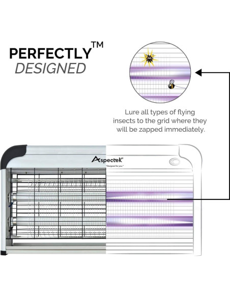 Zapper de Insectos ASPECTEK 40W - Trampa Electrónica para Moscas Zapper de Insectos ASPECTEK 40W - Trampa Electrónica para Moscas