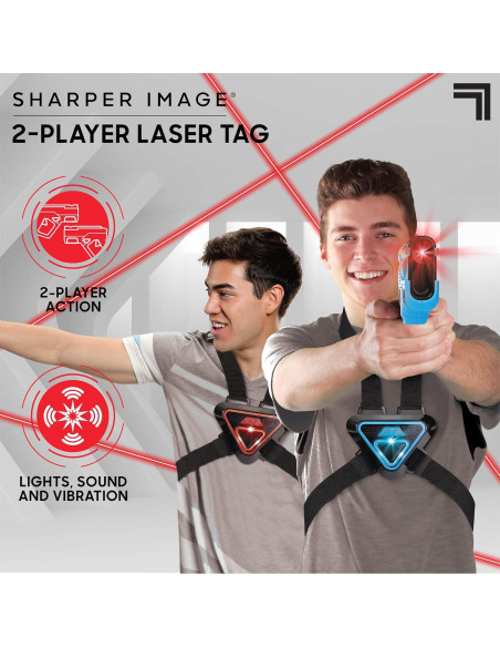 Juego de Laser Tag Sharper Image - 2 Pistolas y Chalecos Juego de Laser Tag Sharper Image - 2 Pistolas y Chalecos