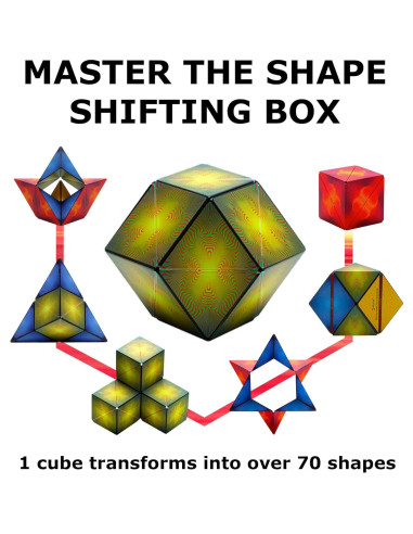 Cubo Antiestrés Shashibo - Ilusión Óptica - 36 Imanes