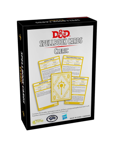 Cartas de Hechizos Clérigo Dungeons & Dragons Wizards Cartas de Hechizos Clérigo Dungeons & Dragons Wizards
