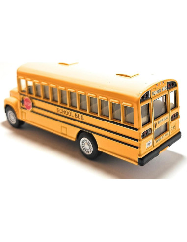 Autobús Escolar Amarillo KiNSMART 14 cm Metal Fundido
