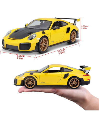Maisto Porsche 911 GT2 RS Amarillo 1/24 Edición Especial