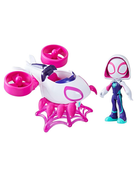 Conjunto de Juguete Marvel Spidey Ghost-Spider con Vehículo Conjunto de Juguete Marvel Spidey Ghost-Spider con Vehículo