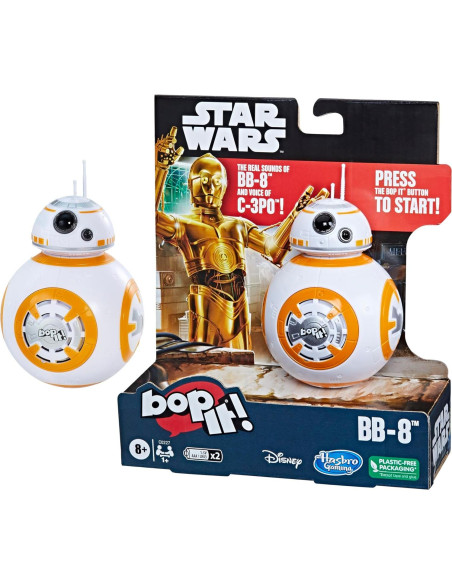 Juego Bop It! Star Wars BB-8 Hasbro - Electrónico 8+ Juego Bop It! Star Wars BB-8 Hasbro - Electrónico 8+