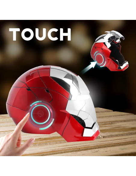 Casco Electrónico Iron-Man MK5 Control Voz LED Efectos Casco Electrónico Iron-Man MK5 Control Voz LED Efectos