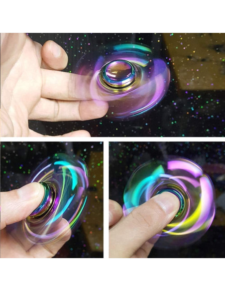Set de 7 Spinners Fidget Metálicos Umnodobn Alivio Estrés Set de 7 Spinners Fidget Metálicos Umnodobn Alivio Estrés