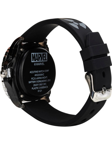 Reloj Analógico de Cuarzo Niños Marvel Avengers LED Negro