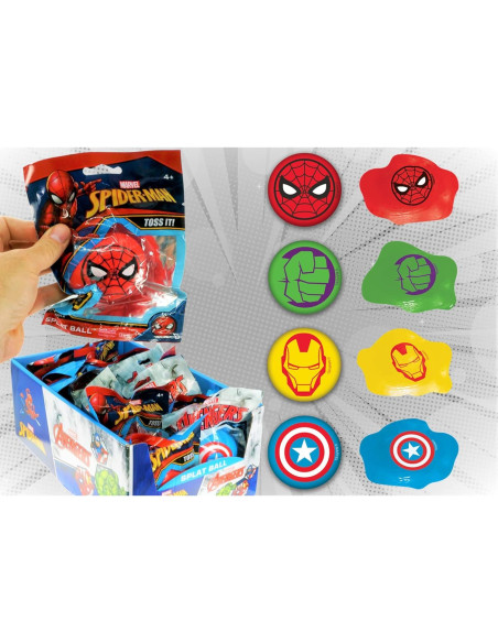Pelota Antiestrés Splat Avengers JA-RU 10 cm Variada Pelota Antiestrés Splat Avengers JA-RU 10 cm Variada