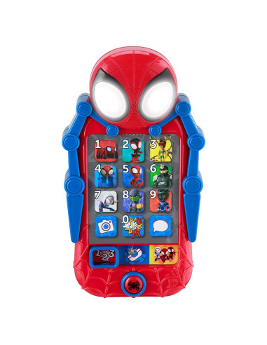 Teléfono Juguete eKids Spidey con Juegos Educativos 3 a 5 años