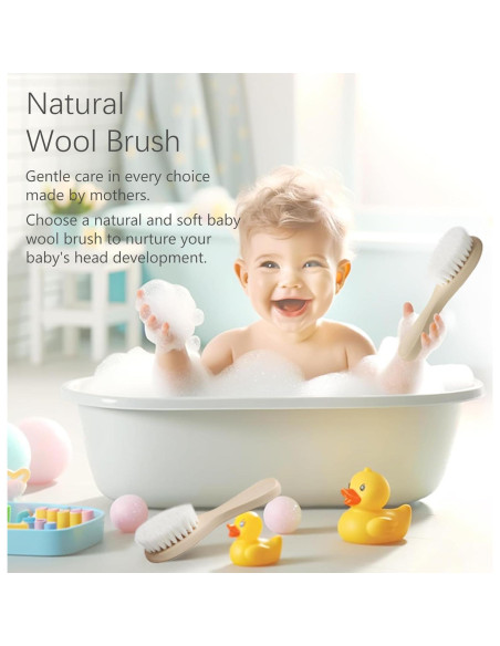 Kit de Cuidado para Bebés Jaasuee - Cepillo y Peine de Madera Kit de Cuidado para Bebés Jaasuee - Cepillo y Peine de Madera