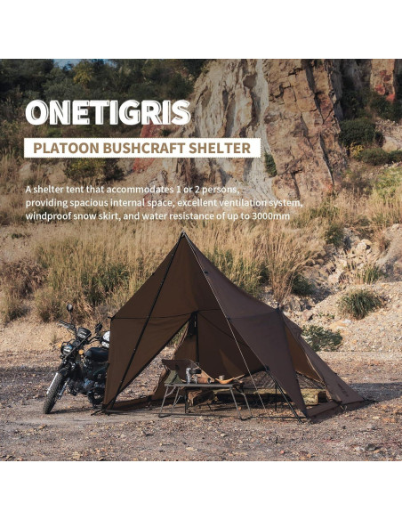 Tienda de Camping OneTigris PLATOON 2 Personas Impermeable Tienda de Camping OneTigris PLATOON 2 Personas Impermeable