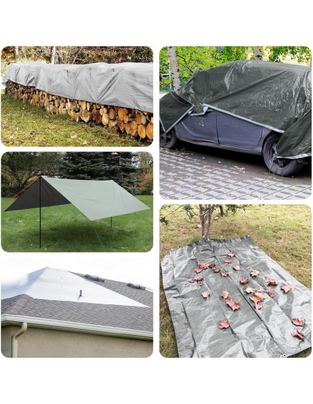 Toldo Resistente al Agua CSCRI 20x20 Pies (6.1x6.1 m) Plata/Negro Toldo Resistente al Agua CSCRI 20x20 Pies (6.1x6.1 m) Plata/Negro
