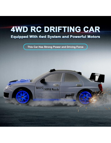 Coche RC Desdoni Drift 1:24 4WD 2.4GHz con Luces LED