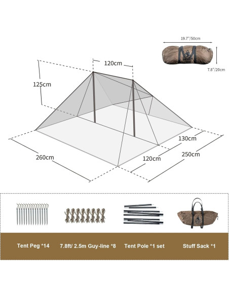 Tienda de Camping OneTigris PLATOON 2 Personas Impermeable Tienda de Camping OneTigris PLATOON 2 Personas Impermeable