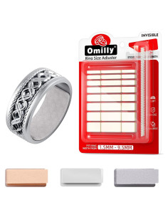 Ajustadores de Talla de Anillo Omilly - 144 Piezas, 16 Tamaños