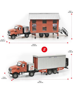Juguete Transformador Furgoneta Camping Fubarbar Rojo 25.9 cm 2