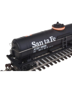 Carro Tanque HO Walthers Santa Fe 1:87 Negro Naranja 2