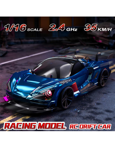Coche de Drift RC GoolRC 1:16 4WD 35km/h con Luces LED