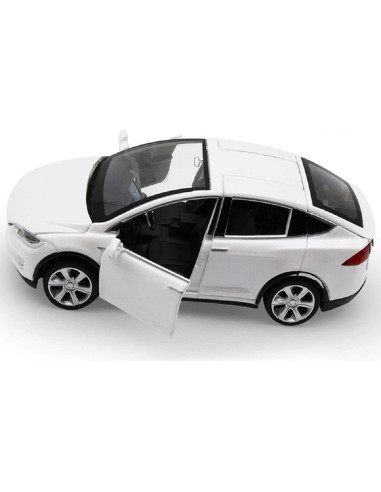 Coche de Juguete CorCar Blanco 1:32 con Luces y Sonido