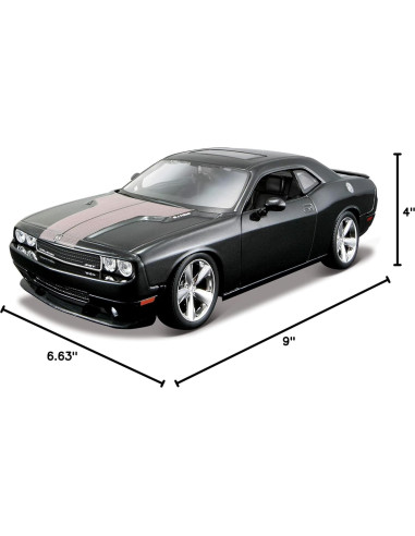 Maisto 1:24 Dodge Challenger SRT8 Modelo Diecast Negro