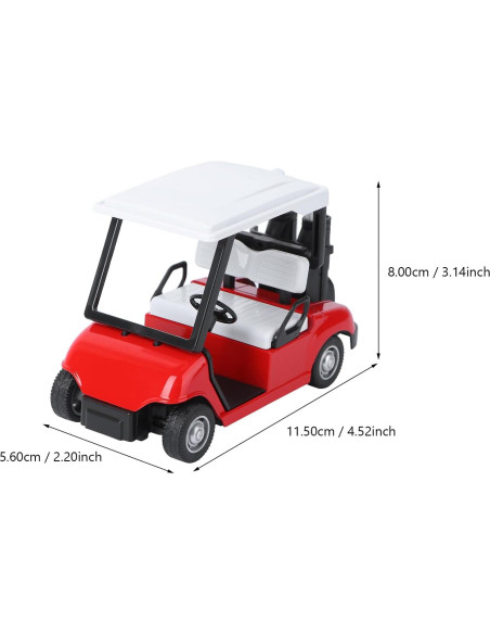 Mini Carrito de Golf IMIKEYA 1:20 Metal Fundido Rojo Mini Carrito de Golf IMIKEYA 1:20 Metal Fundido Rojo