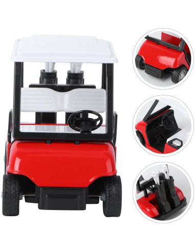 Mini Carrito de Golf IMIKEYA 1:20 Metal Fundido Rojo