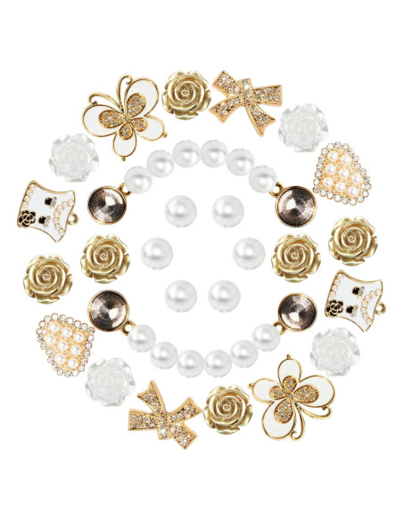 Charms de Zapatos COYWX para Mujeres - Set de 26 Piezas Charms de Zapatos COYWX para Mujeres - Set de 26 Piezas