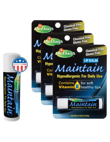 Bálsamo Labial Dr. Dan's Maintain - Hidratación Suave x3