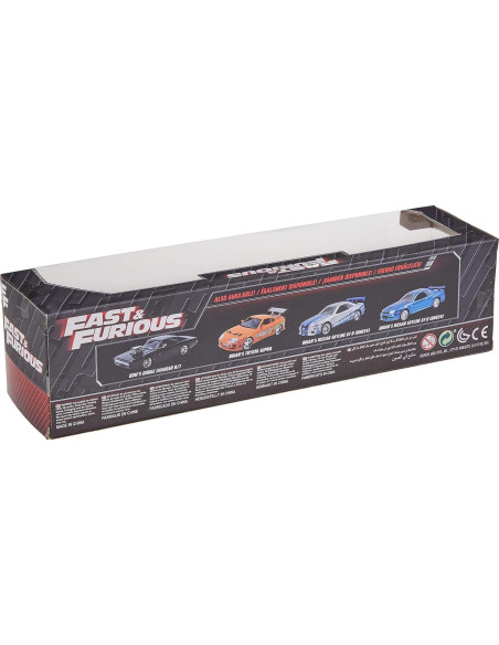 Nissan Skyline GT-R R34 Juguete 1:32 Jada Toys Plateado y Azul Nissan Skyline GT-R R34 Juguete 1:32 Jada Toys Plateado y Azul