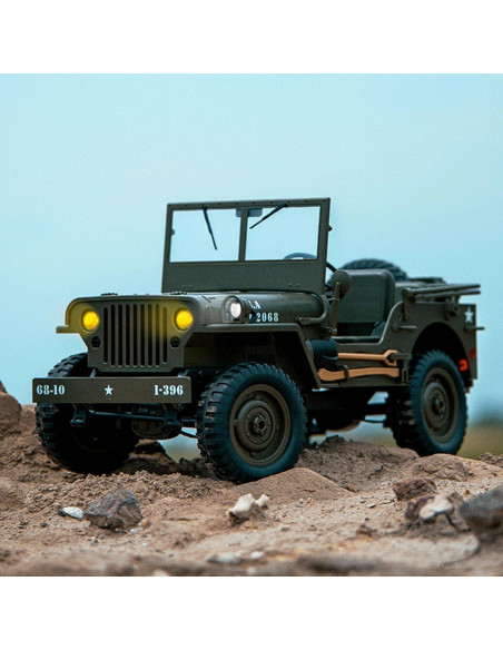 Camión Militar RC Dodoore 1:10 4WD Todo Terreno LED Camión Militar RC Dodoore 1:10 4WD Todo Terreno LED