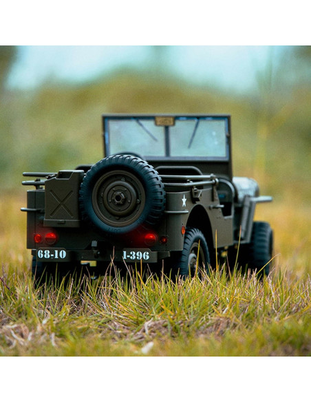Camión Militar RC Dodoore 1:10 4WD Todo Terreno LED Camión Militar RC Dodoore 1:10 4WD Todo Terreno LED