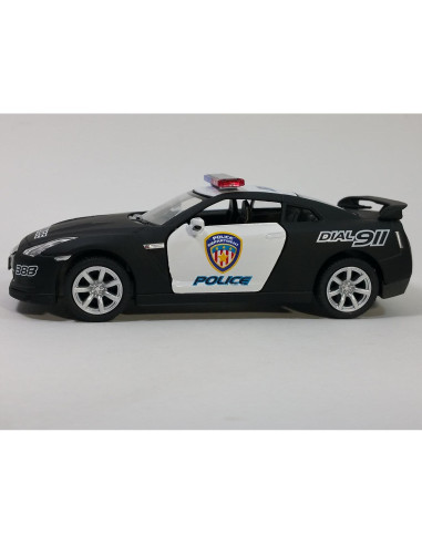 KiNSMART Nissan GT-R R35 Policía 12,7 cm 1:36 Metal