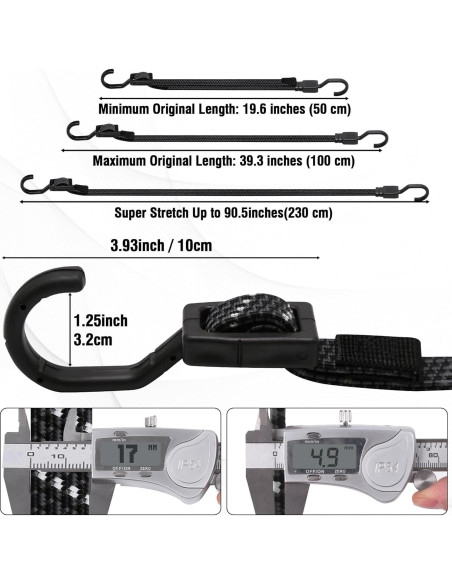 Cuerdas Bungee Ajustables Rugtol 101.6 cm Reflectantes Cuerdas Bungee Ajustables Rugtol 101.6 cm Reflectantes
