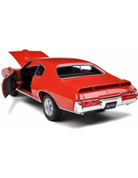 Motormax 1969 Pontiac GTO Naranja 1:24 Diecast Detallado Motormax 1969 Pontiac GTO Naranja 1:24 Diecast Detallado